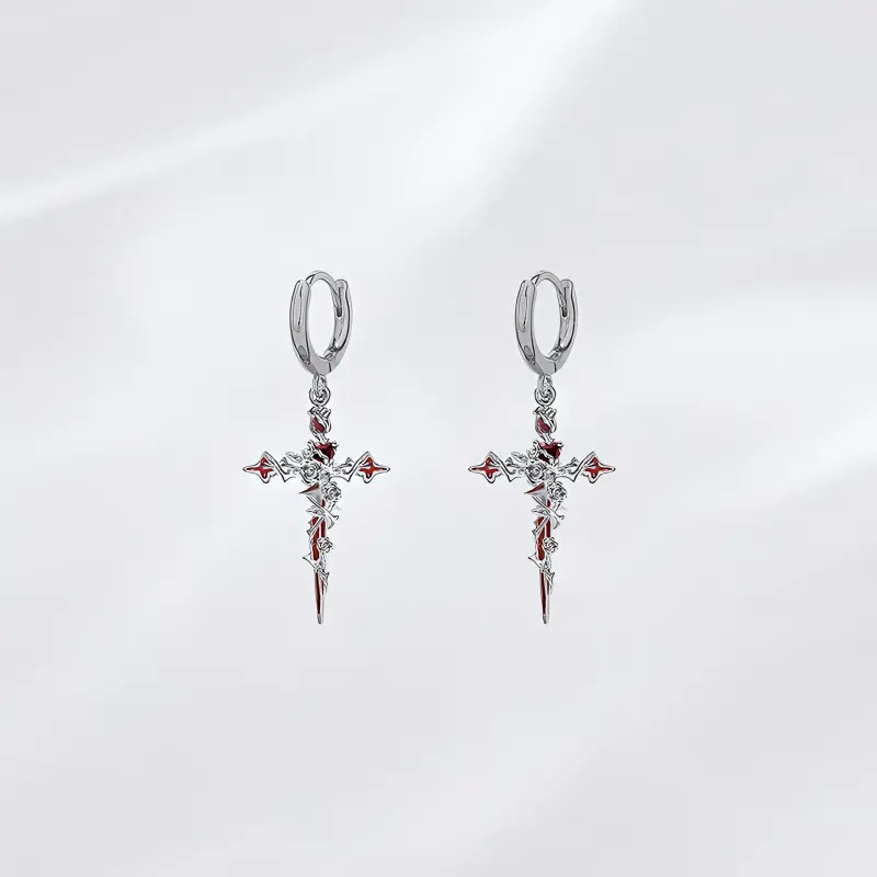 Asia Star Alloy Earrings Unisex-1