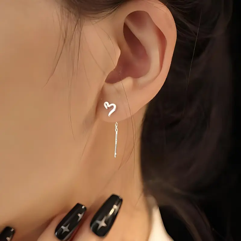 OLLBERNI 925 Sterling Silver Drop Earrings Women's-1
