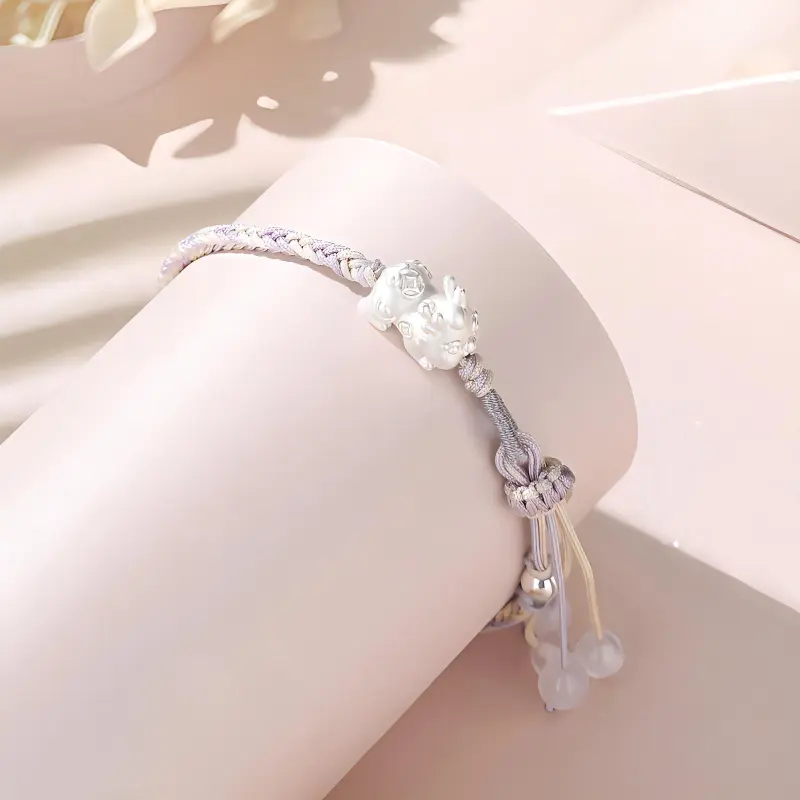 GLOIRE S999 Fine Silver Bracelets Women's Gentle Elegant Fashion Niche Design Advanced Feel Versatile Commute Style-2