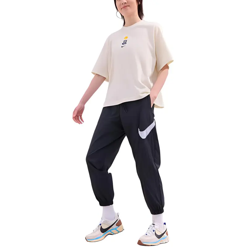 Nike T Shirts Women's Ecru-2
