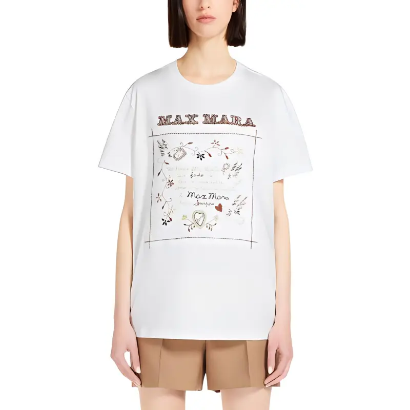 MaxMara T Shirts Women's White-1