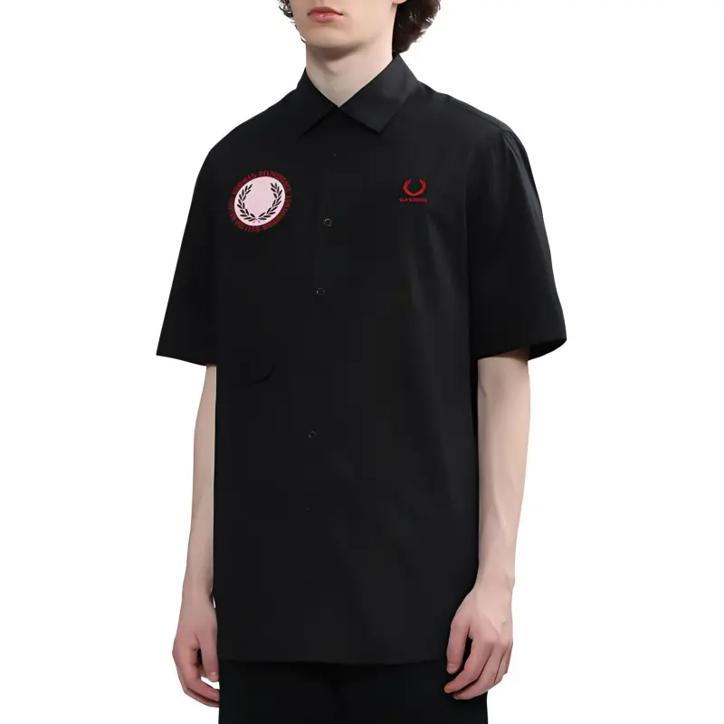 RAF SIMONS Shirts Men Black-2