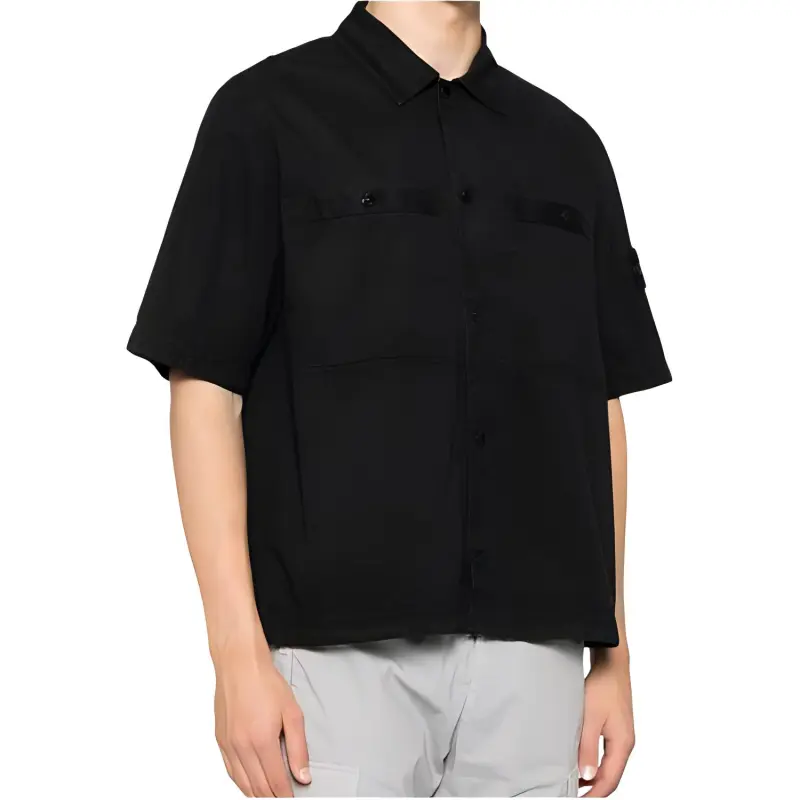 STONE ISLAND Compass Patch Short Sleeved Shirt-2