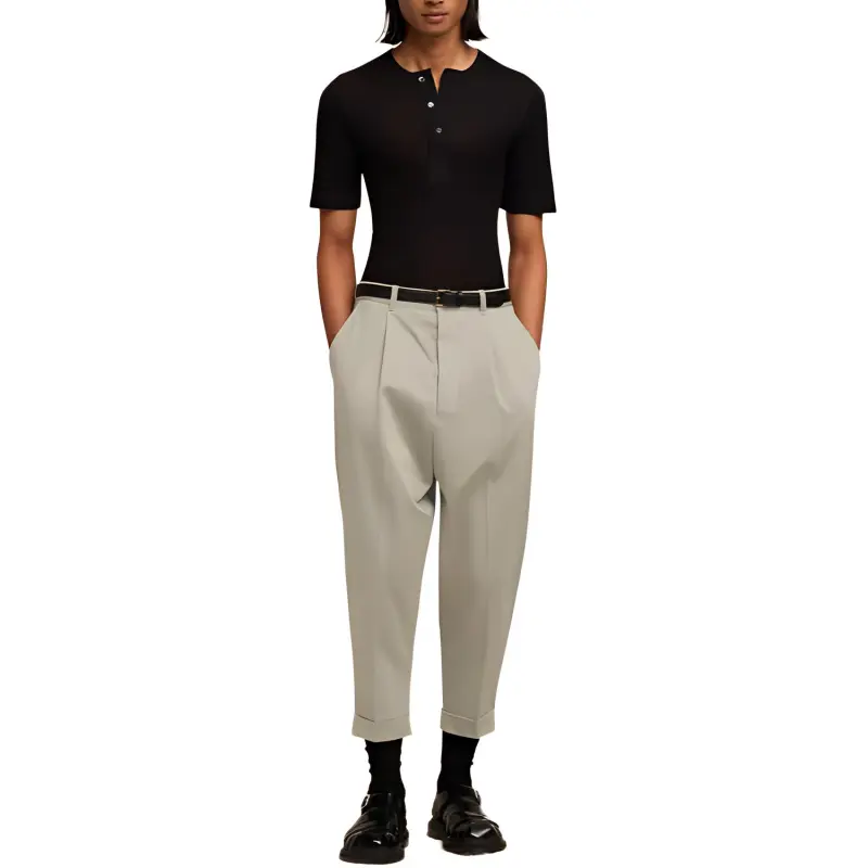 Ami Paris Cropped Trousers-1