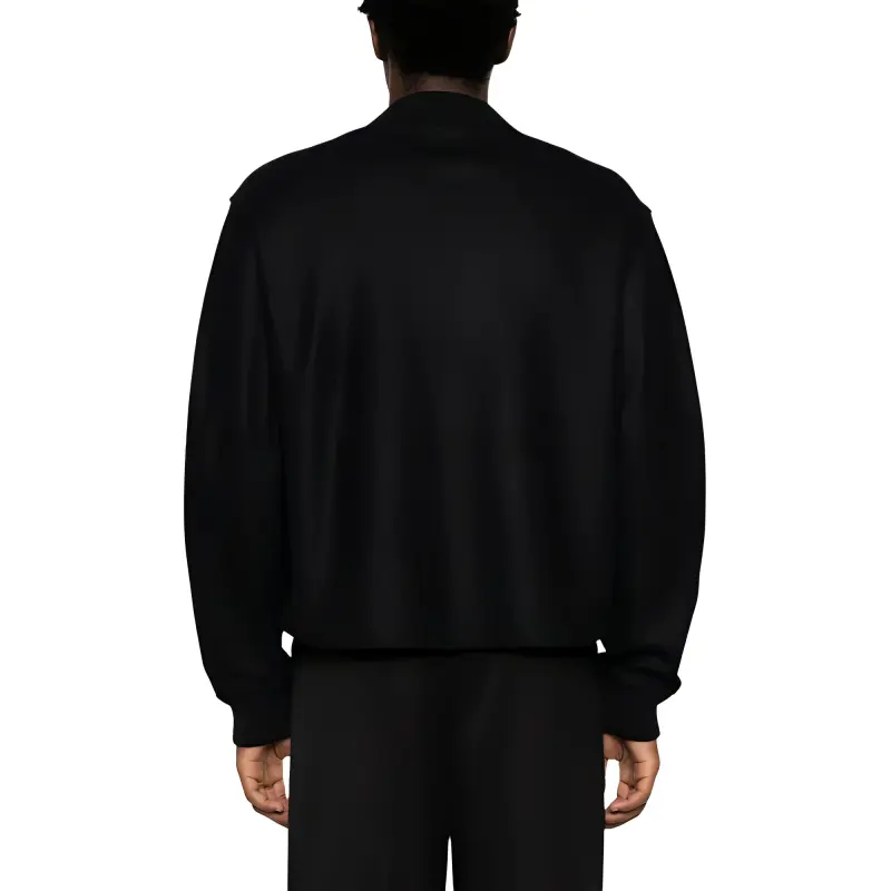 JIL SANDER Zip-Up Long-Sleeved Bomber Jacket-4