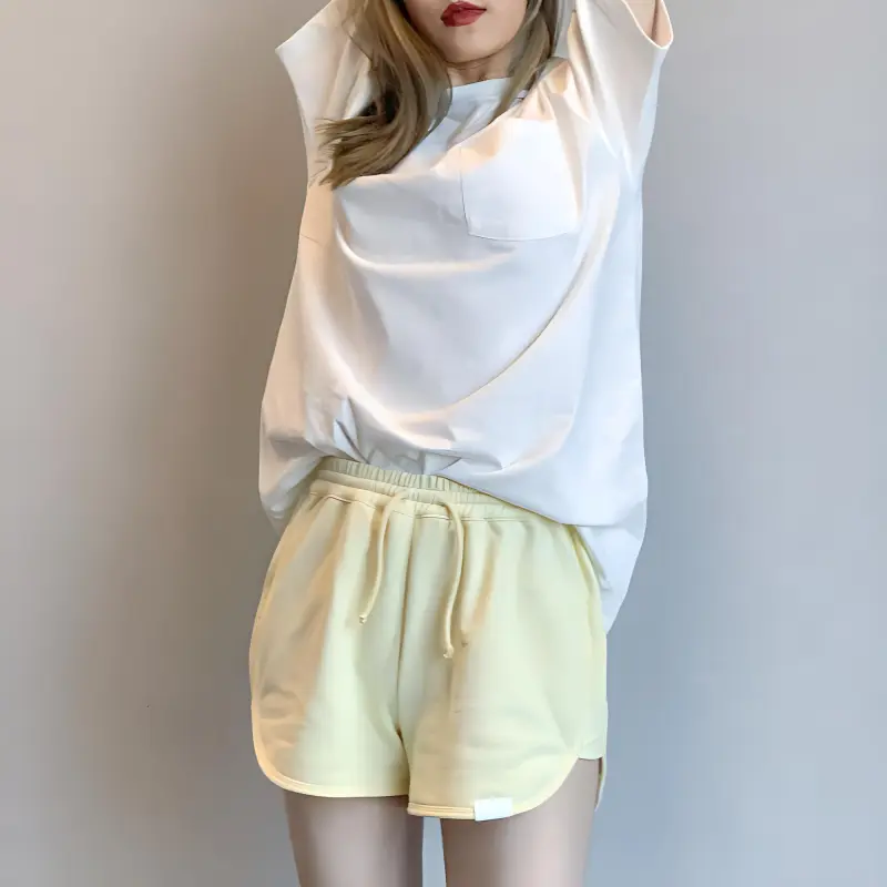 BASIC MATCH Casual Shorts Women's Light Yellow-2