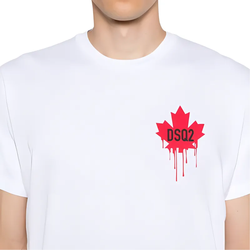 DSQUARED 2 Maple Leaf DSQ2 Cool Fit T Shirt-4
