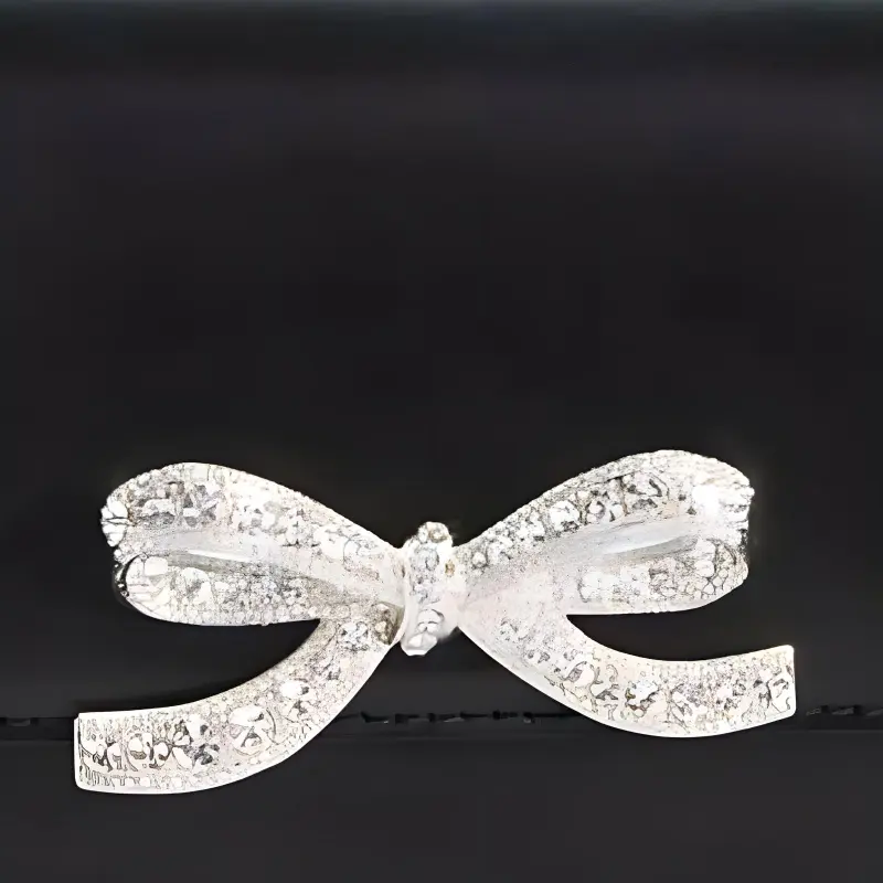 Self portrait Bow Embellished Micro Baguette Bag-4