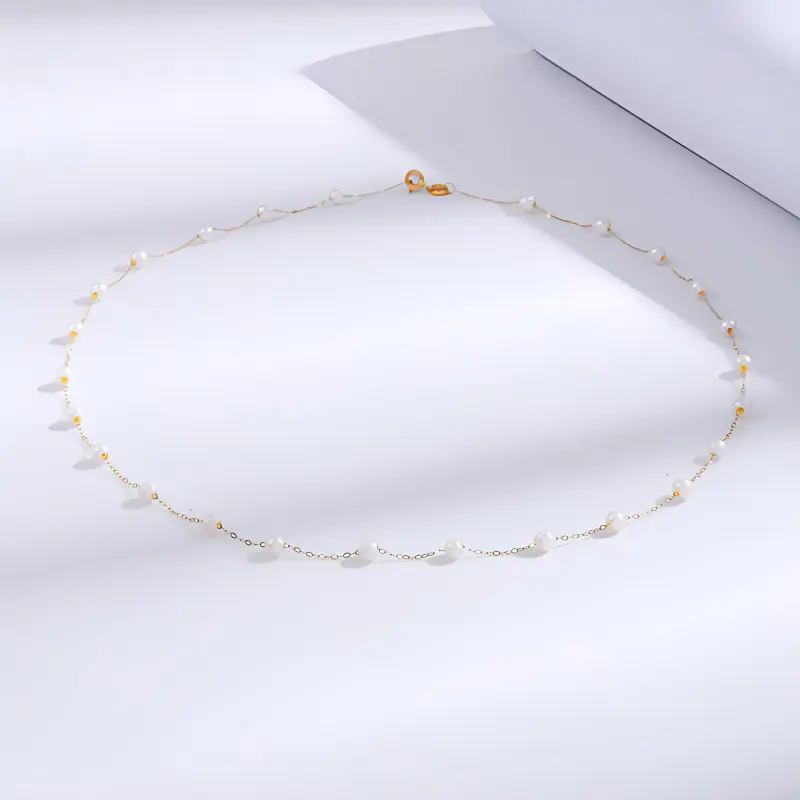 ZHENZHUAOMI Freshwater Pearl Necklaces Women's-1