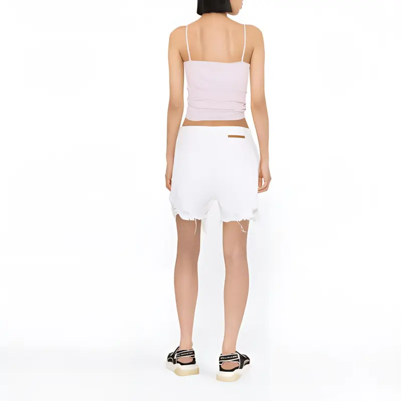 Stella McCartney Distressed Denim Shorts-2