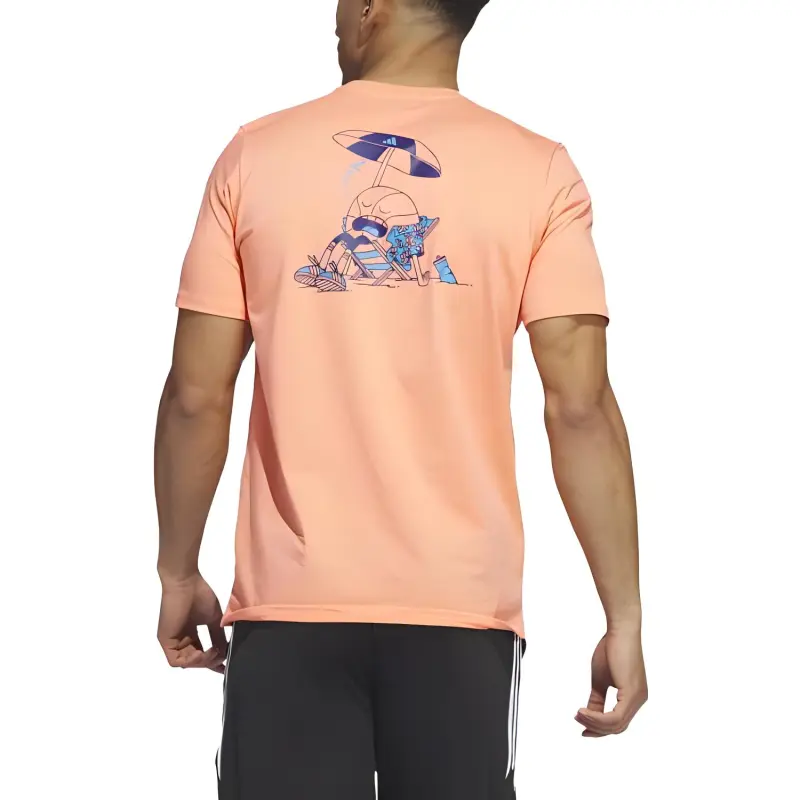 Adidas T-Shirts Men Orange-3