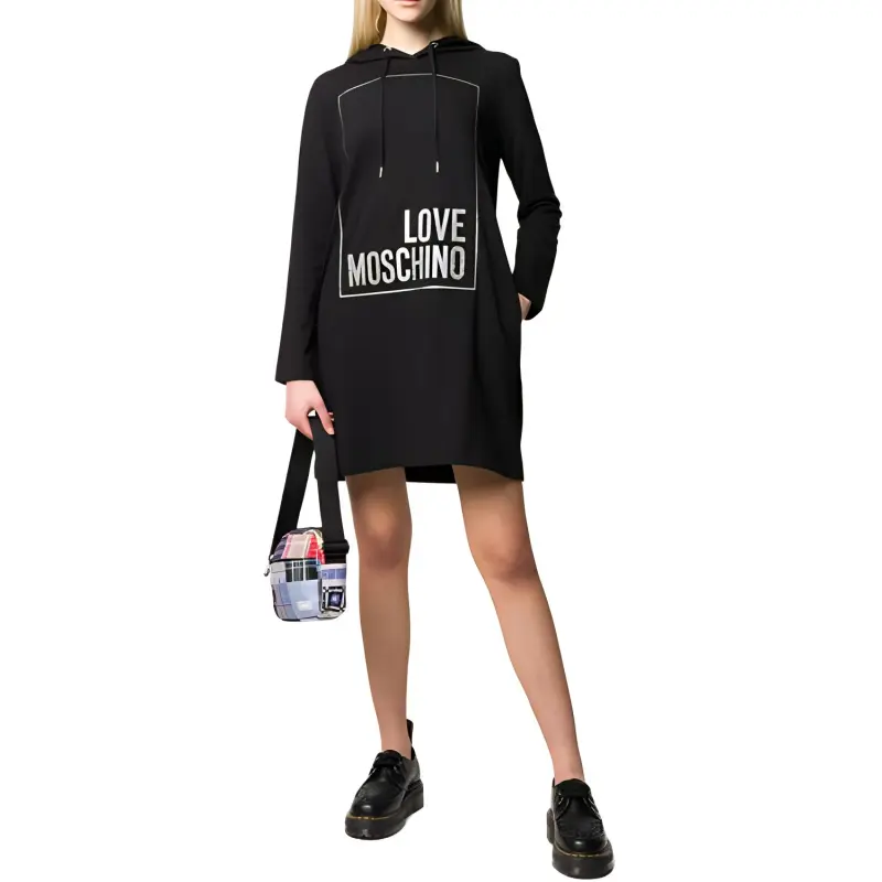 MOSCHINO Long Sleeved Dresses Women's Black-2