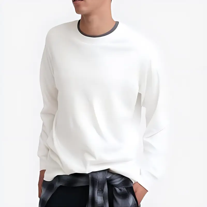UNIQLO Drop Shoulder Sleeve T-Shirt Men's White-2