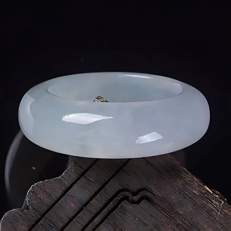 Yubo City Ice Glutinous Jadeite Rings Unisex-4