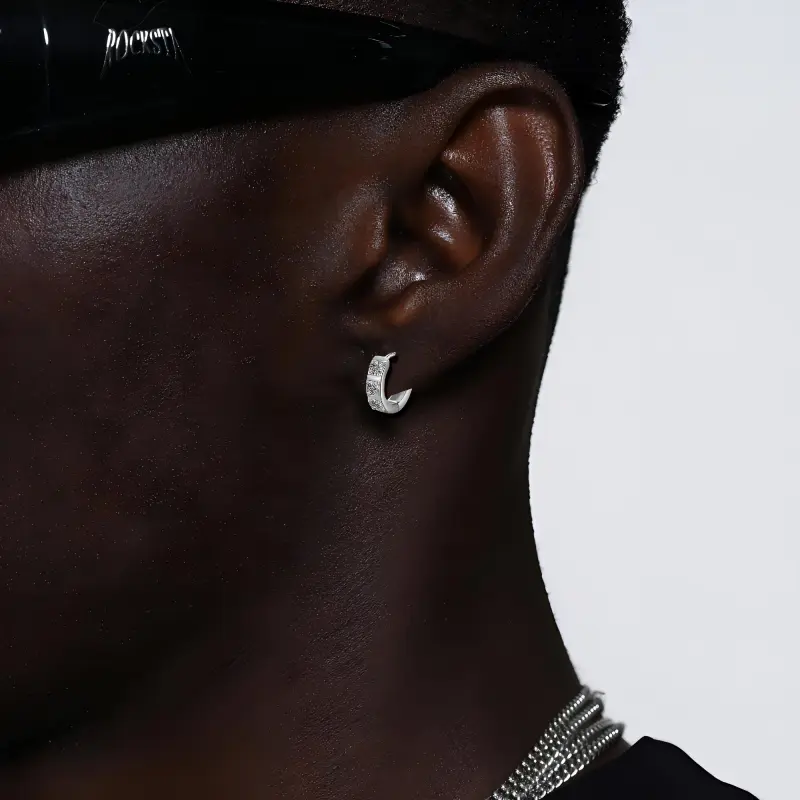 ICEGANG S925 Silver Earrings Unisex-4
