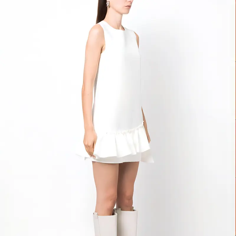 MSGM Sleeveless Dresses Women's White-2