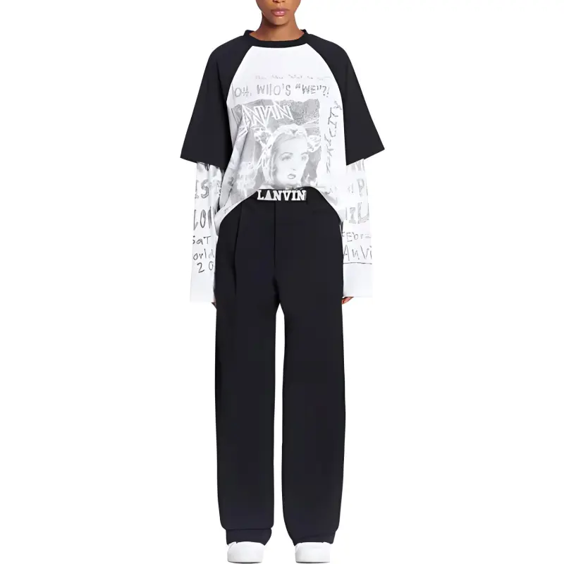 Lanvin X Future Long Sleeved Print T shirt-7