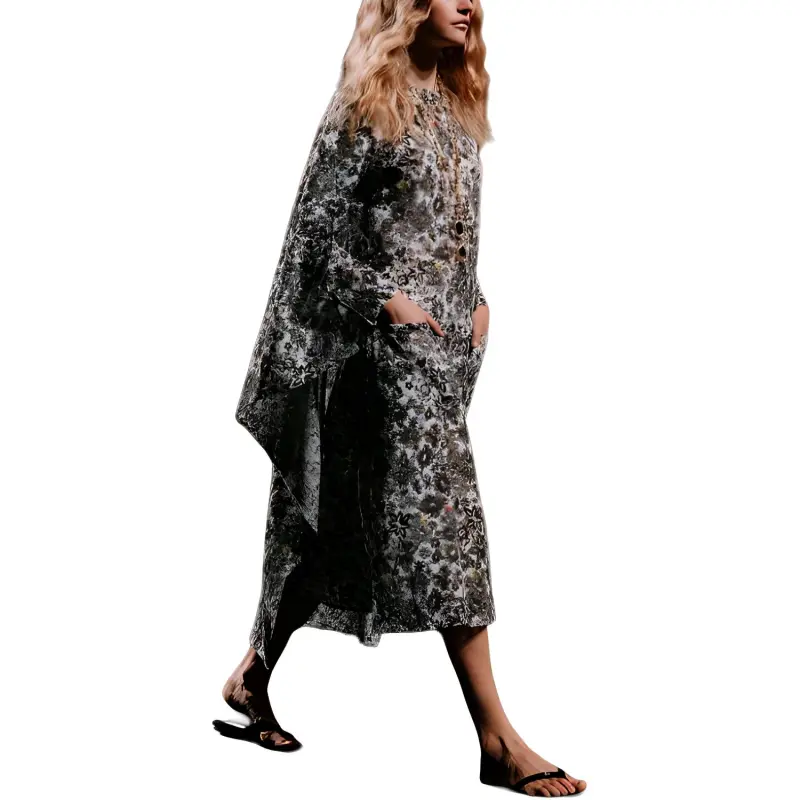 CHANEL Long-Sleeved Dresses Women's Black-1