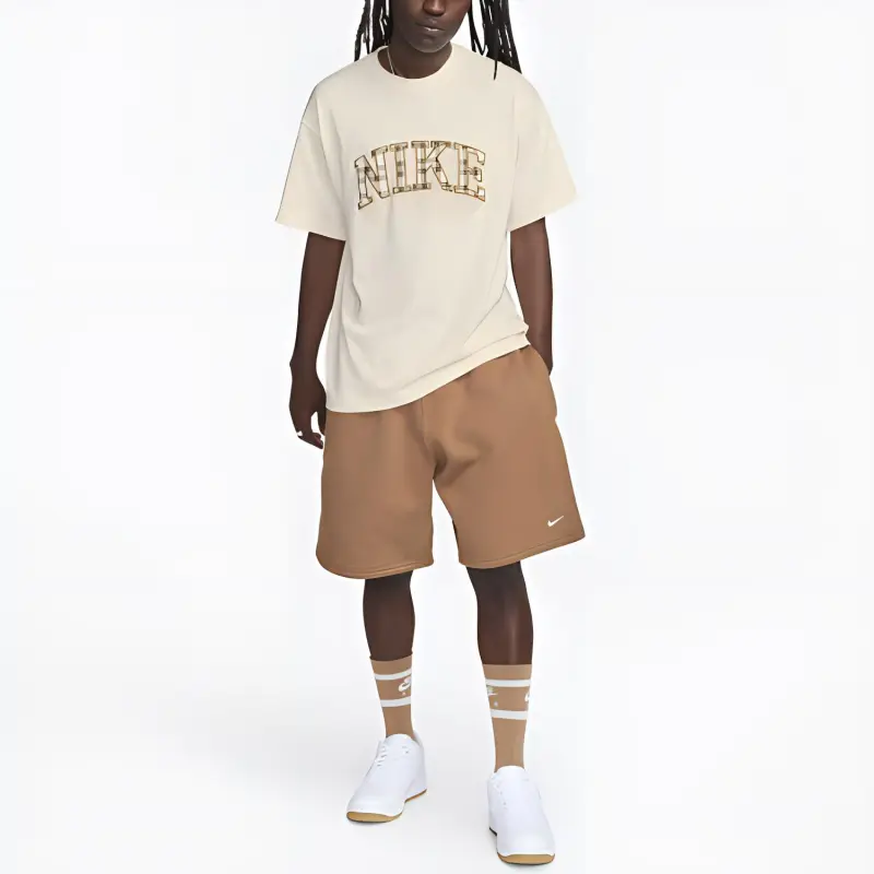 Nike T Shirt Unisex Light Ivory White-2