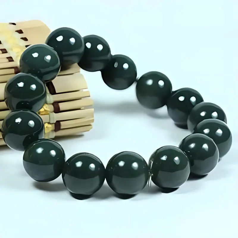 Gifts Hetian Jade Bracelets Green Jade Unisex-2