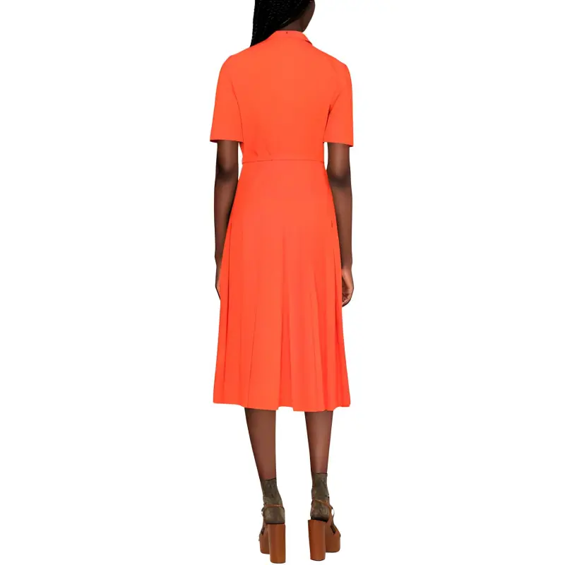 GUCCI Short Sleeved Dresses Women's Orange-2