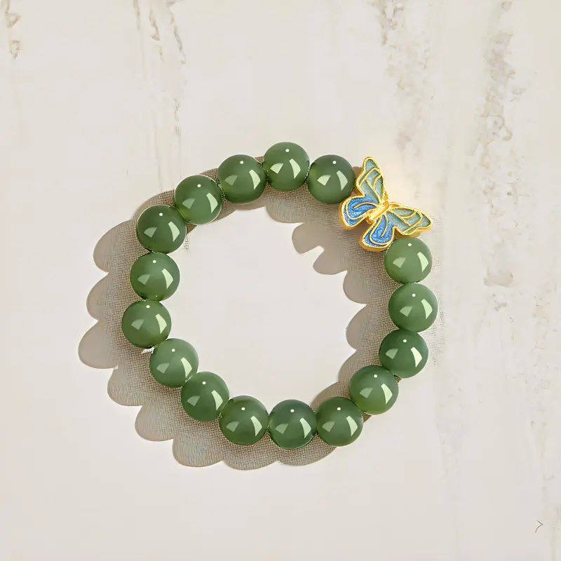 Lao Feng Xiang Hetian Jade Rings Jasper Women's-4