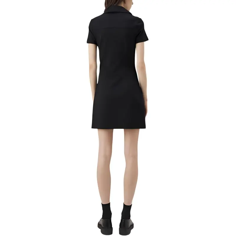 CALVIN KLEIN Short Sleeved Dress Women's Black-4