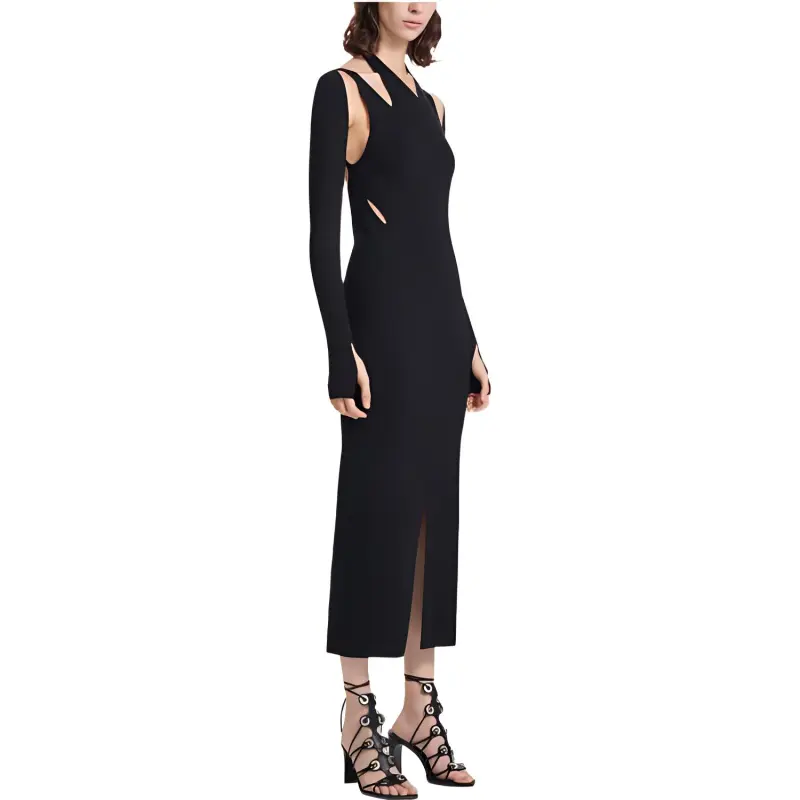 DION LEE Cut Out detail Knitted Midi Dress-1