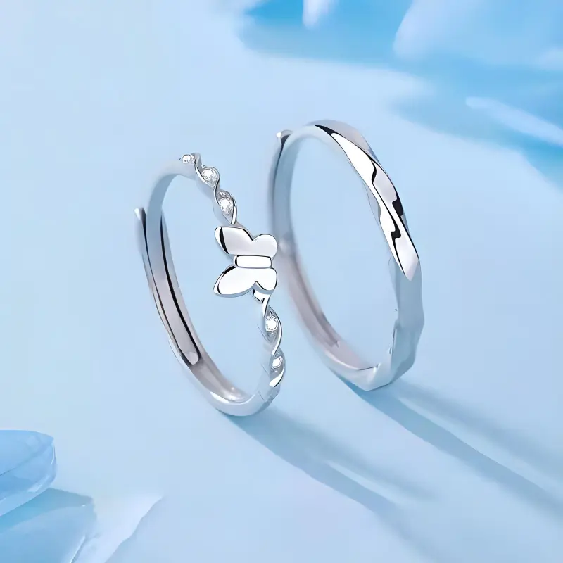 GLOIRE S925 Silver Rings Unisex Delicate Luxury Gentle Elegance Normcore Style Anniversary-1