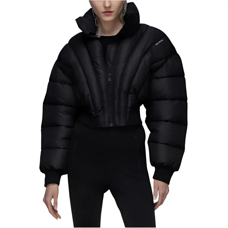 Mugler Cropped Puffer Jacket-3