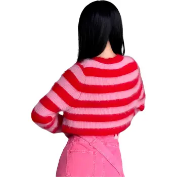 BETTERSAY Sweater Women's Fuchsia