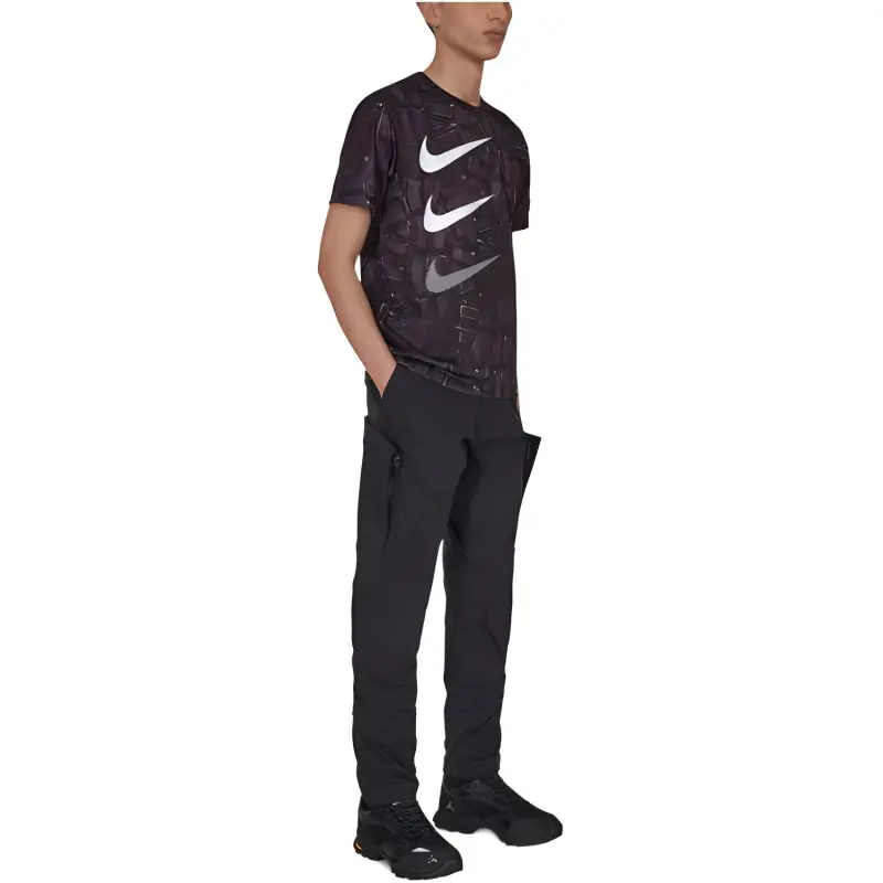 Comme Des Garçons Swoosh print Graphic T shirt-3