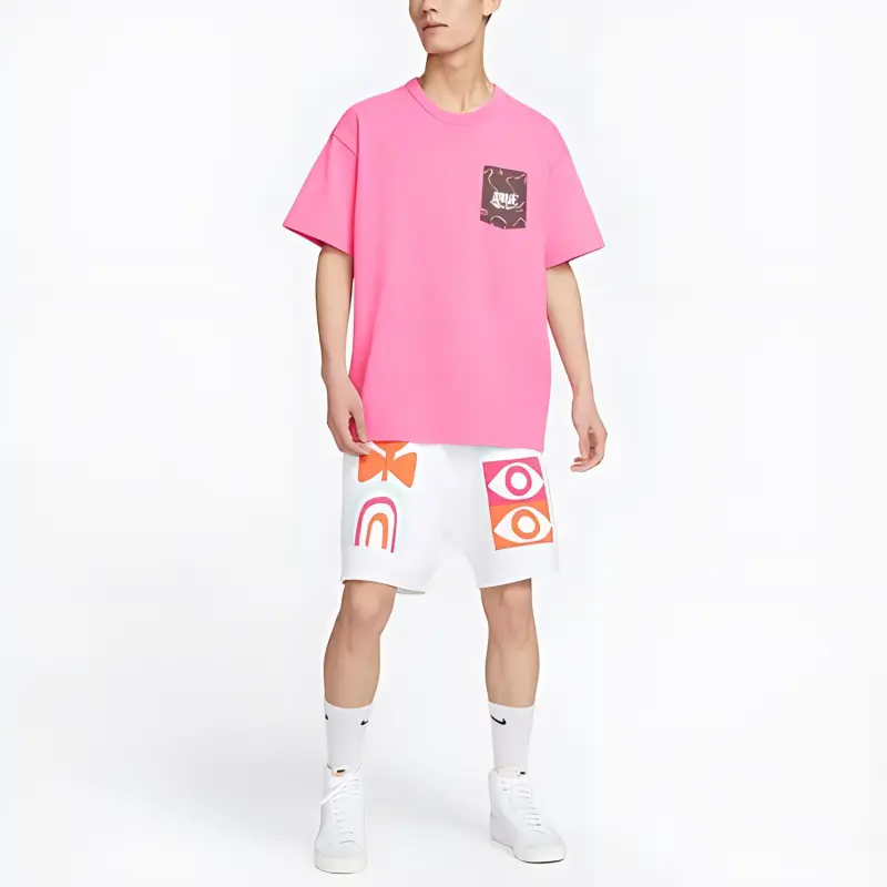 Nike T Shirt Men's Light Purple Pink-2