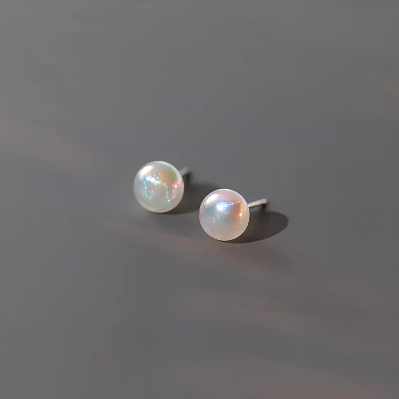 Blooming Petals S925 Silver Stud Earrings Unisex-3
