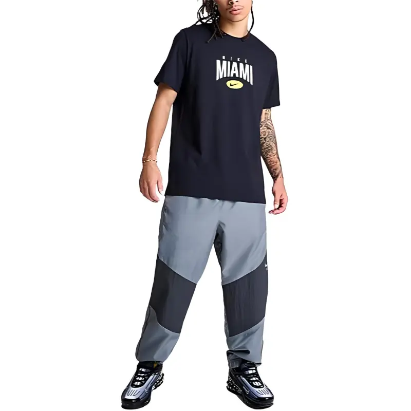 Nike T Shirts Men Black-2