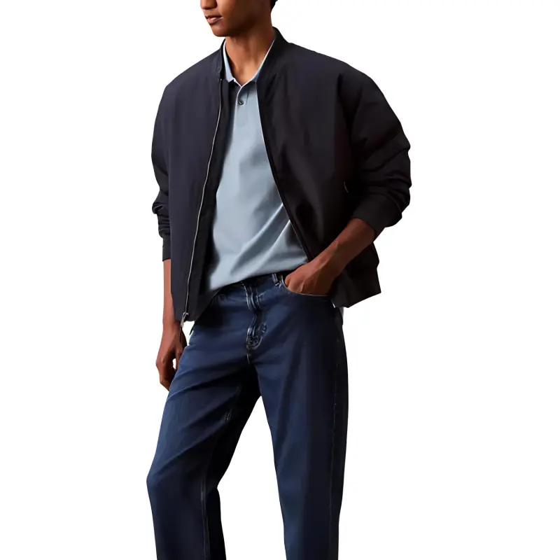 CALVIN KLEIN Polo Shirt Men's Windward Blue-2