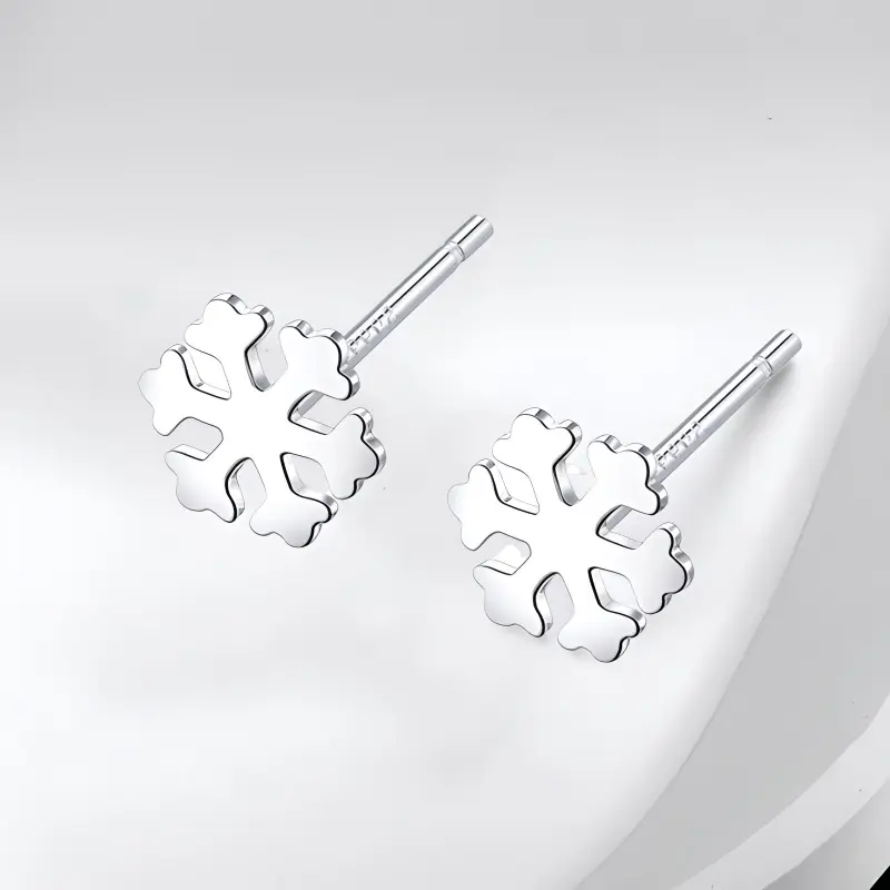 PAYMERY S999 Fine Silver Stud Earrings Women's-2