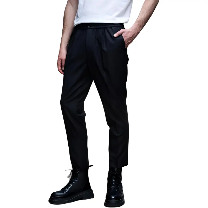 AMIPARIS Casual Pants Men Black-3