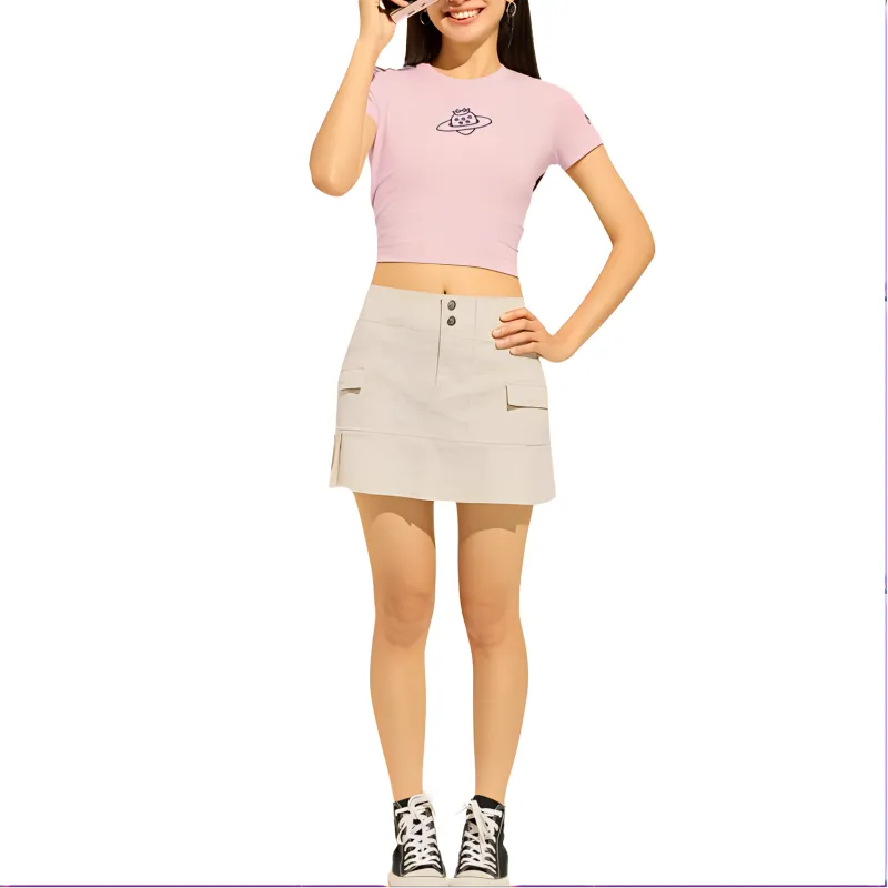 Hollister Casual Short Skirts Women's Light Brown-1