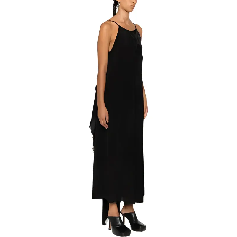 UMA WANG Halter Neck Draped Dress-3