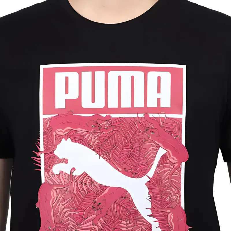 PUMA T Shirts Men Black-5