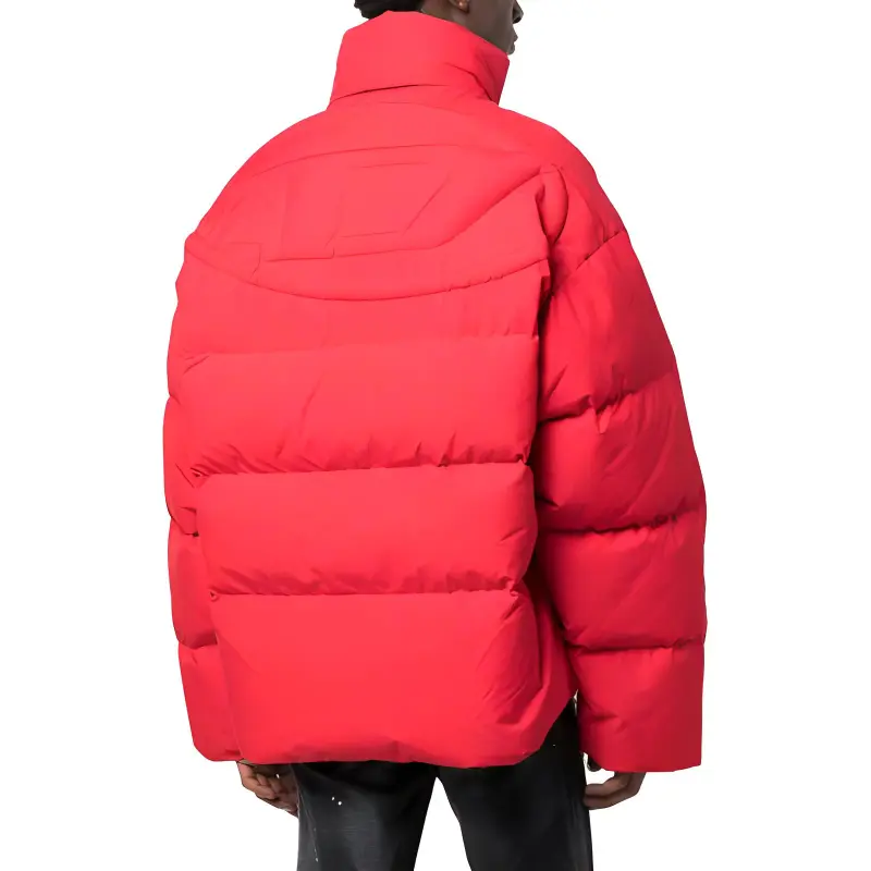 DIESEL W-Oval Debossed-logo Puffer Jacket-2