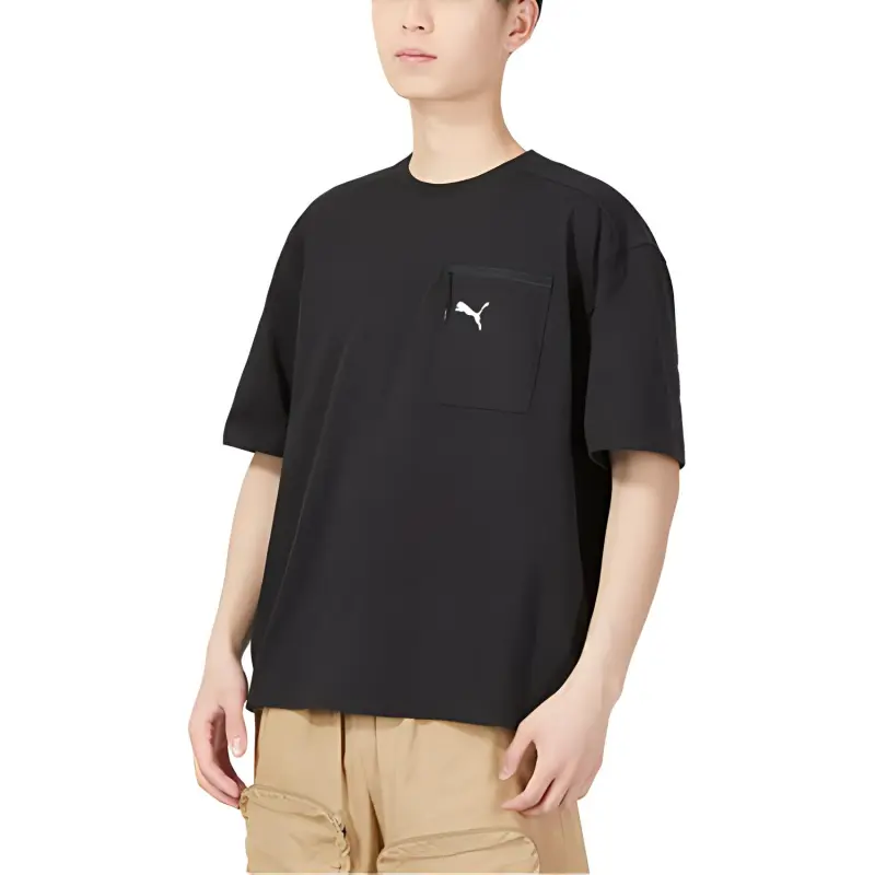PUMA OPEN ROAD T Shirts Men Black-1