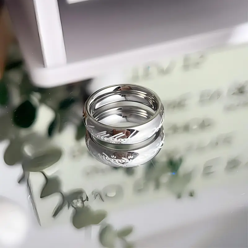 FAIRWHALE Titanium Steel Rings Unisex-2
