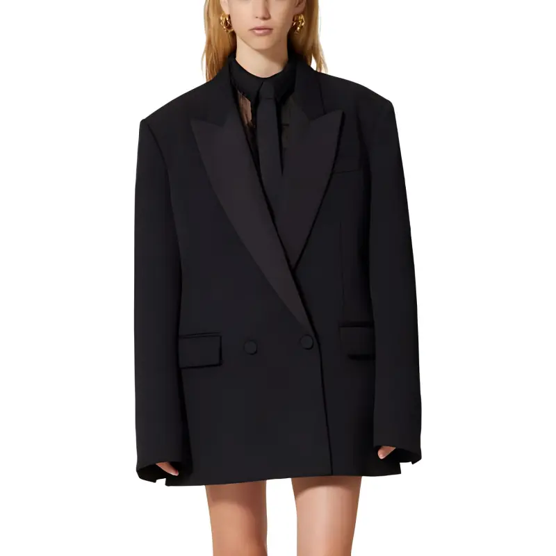 Valentino Business Suit Coat Women's Black-1