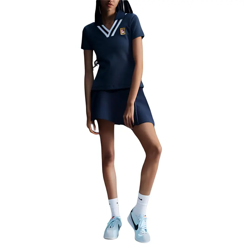 Nike X Yoon Women's Short Sleeve Polo Armory Navy/White-1