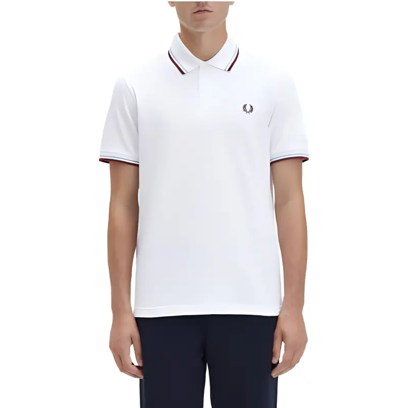 FRED PERRY Polo Shirts Men White-3