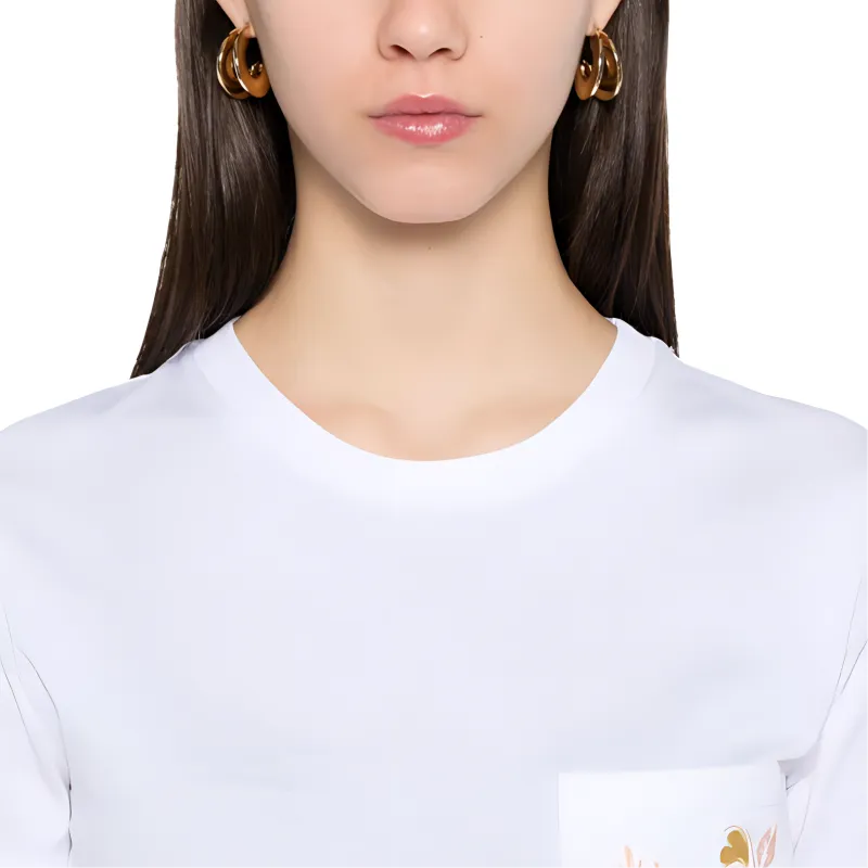 MaxMara Nunzio Logo Embellished Crewneck T Shirt-5