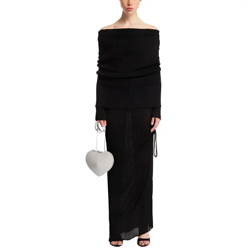 Alaia Long Sleeved Dress Women's Black-1