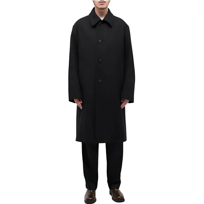 DRIES VAN NOTEN Loose Fit Wool Heavy Coat-1